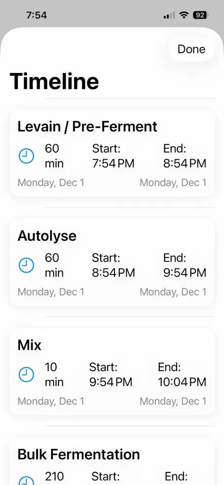 Dough Timer screenshot 4