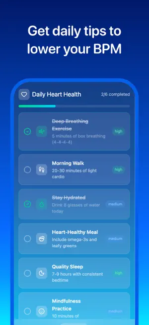 50bpm: Heart Rate Monitor screenshot 4