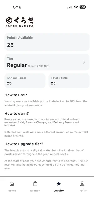 Ramen Kuroda Mobile iPhone screenshot 6