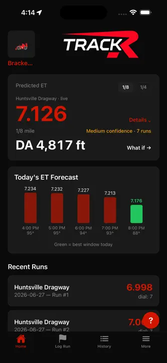 TrackR Performance screenshot 1
