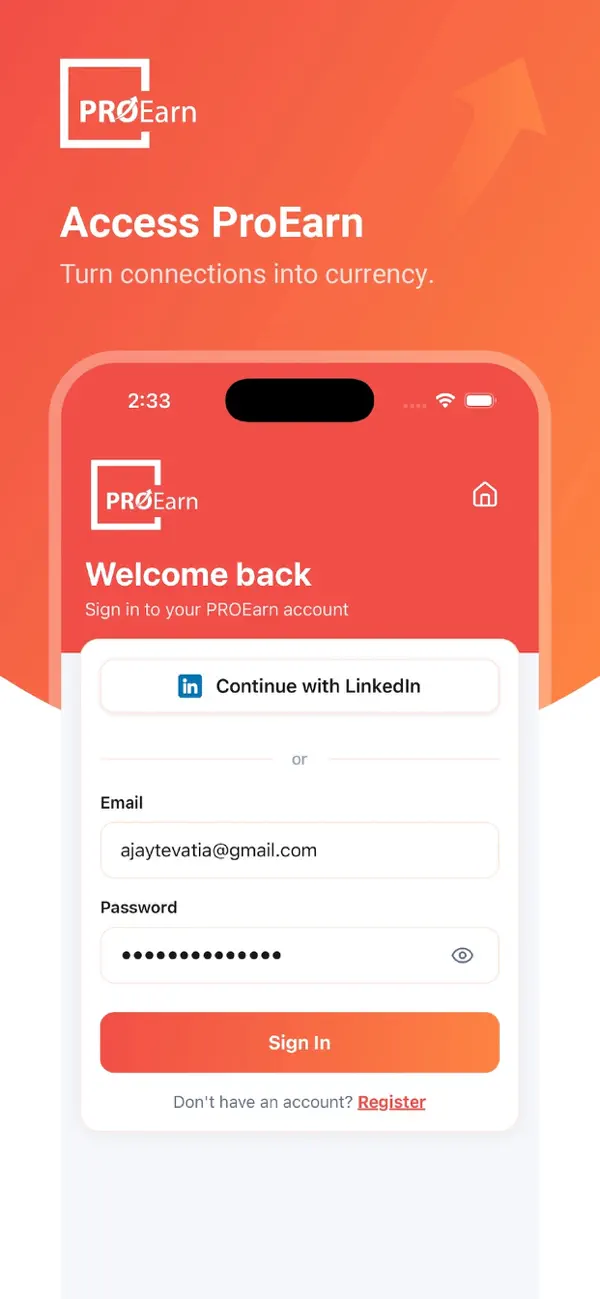 #1. PROearn (iOS) Podle: iEndorseU Inc.