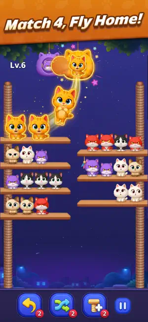 Cat Sort Jam screenshot 2