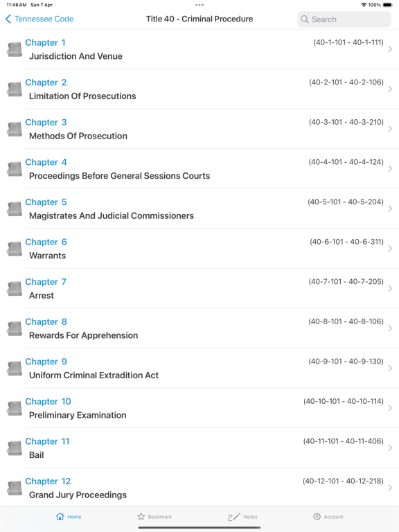 Screenshot #5 pour TCA, TN Code (Tennessee Law)