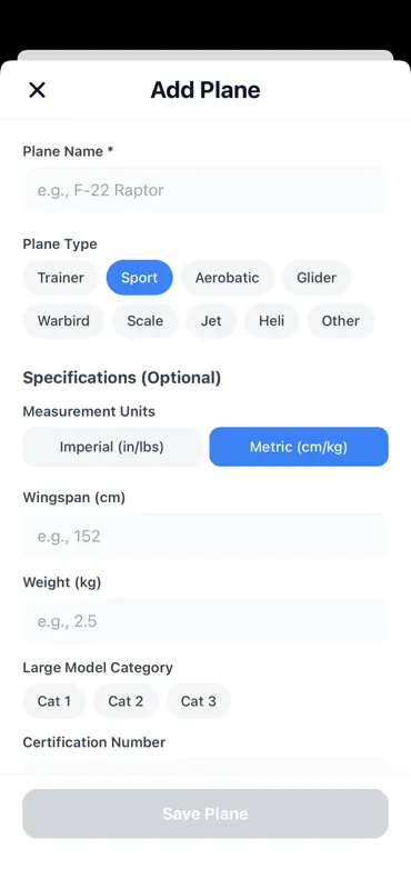 My RC Flight Log screenshot 3 of 6