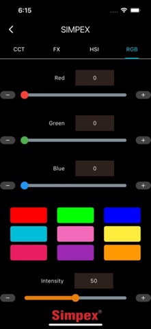 Simpex RGB iPhone screenshot