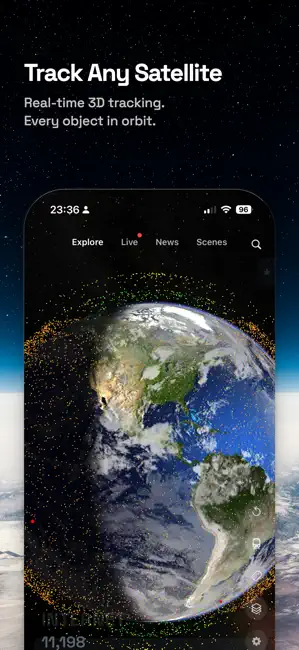 Satellite Tracker 3D iPhone screenshot 1