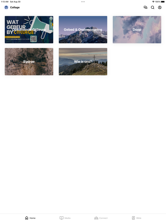 Collage Gemeente iPad screenshot