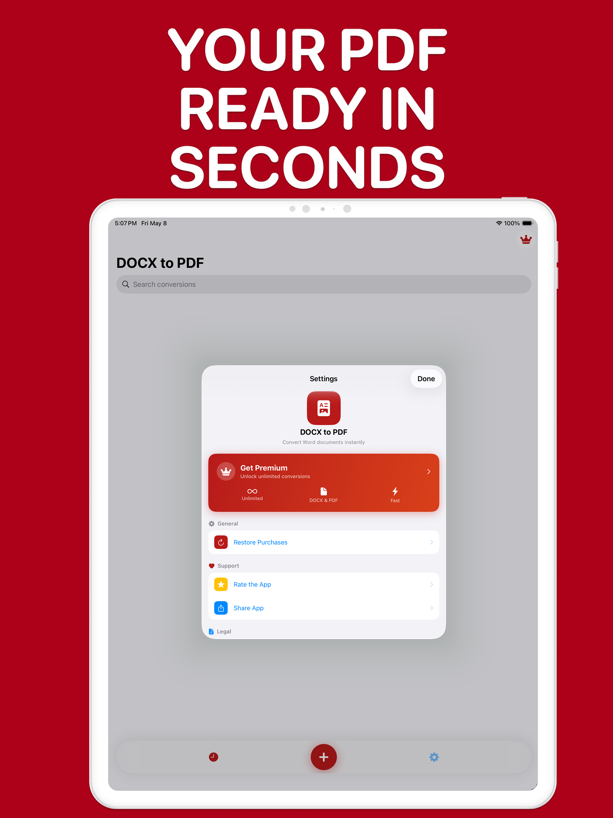 DOCX to PDF & Converter