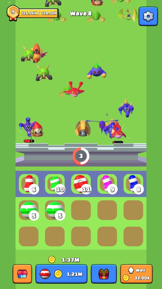 #6. Candy Cannon - Merge Defense (iOS) By: Orange Wolf
