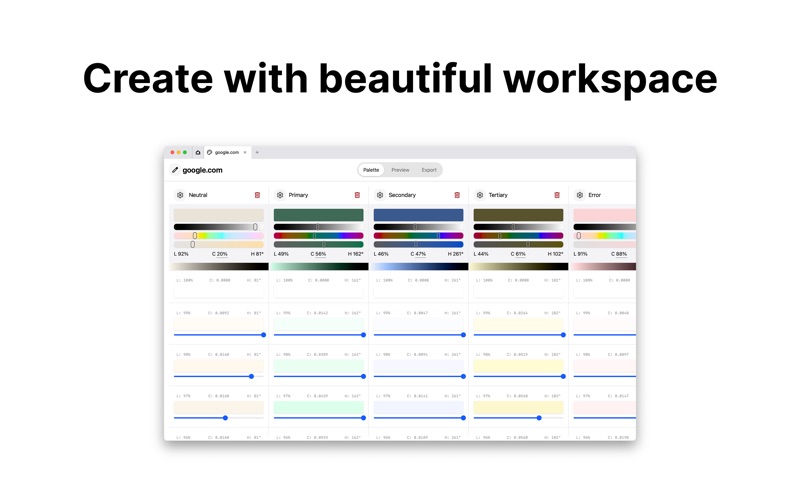 Chromatone: Palette Manager screenshot