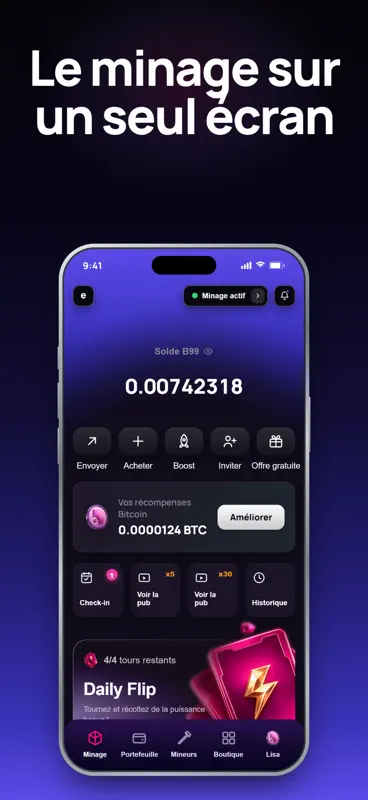 Bitcoin Mining: Mineur Cloud screenshot 1 of 5