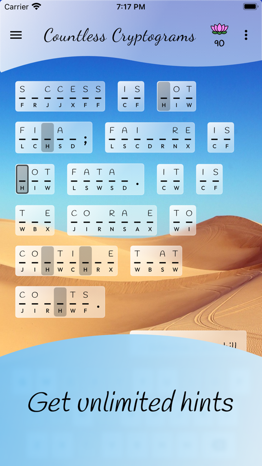 #2. Countless Calming Cryptograms (iOS) 由: David Michael Chatelain