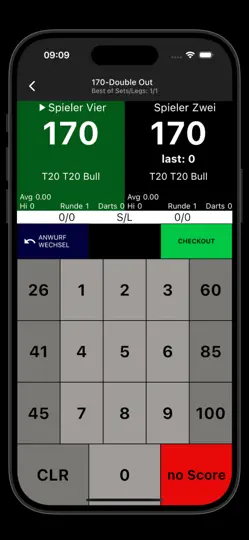 Screenshot von My Darts Tournament Client auf dem iPhone 4