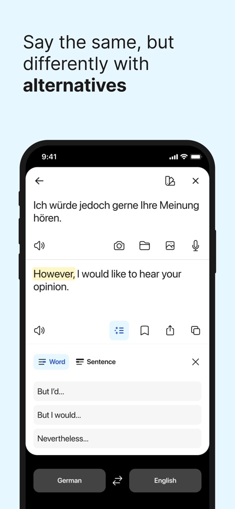 DeepL Translate - Explore Nuanced Alternatives