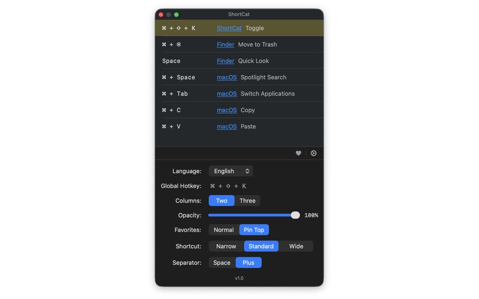 #3. ShortCat (macOS) 由: HSU CHIA JUNG