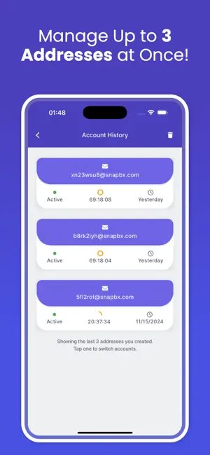 Evap Mail - Temporary Email screenshot 3