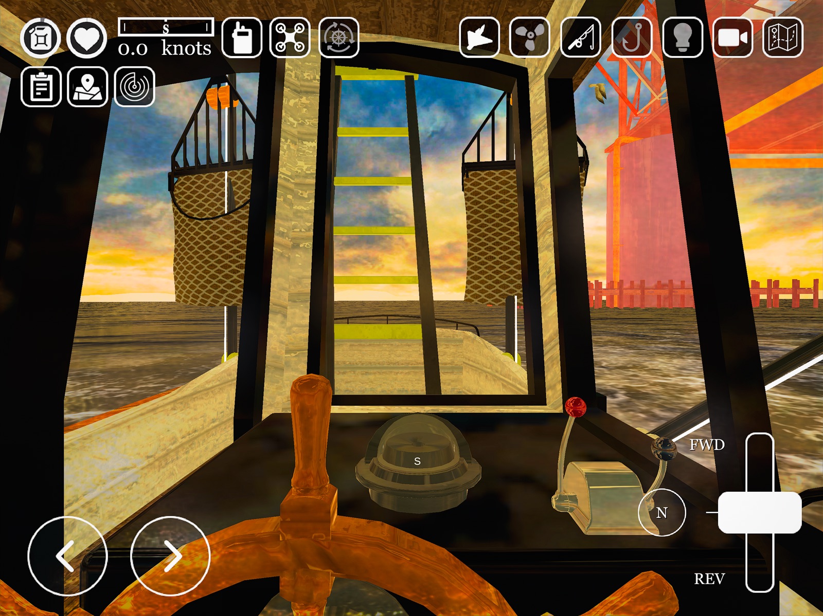 uCaptain Fishing Boat Game ipad screenshot 1