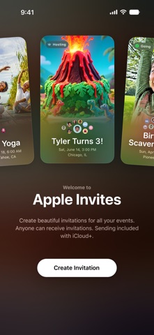Apple Invites app screenshot