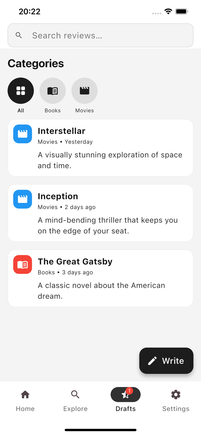 Evenstar Review Journal