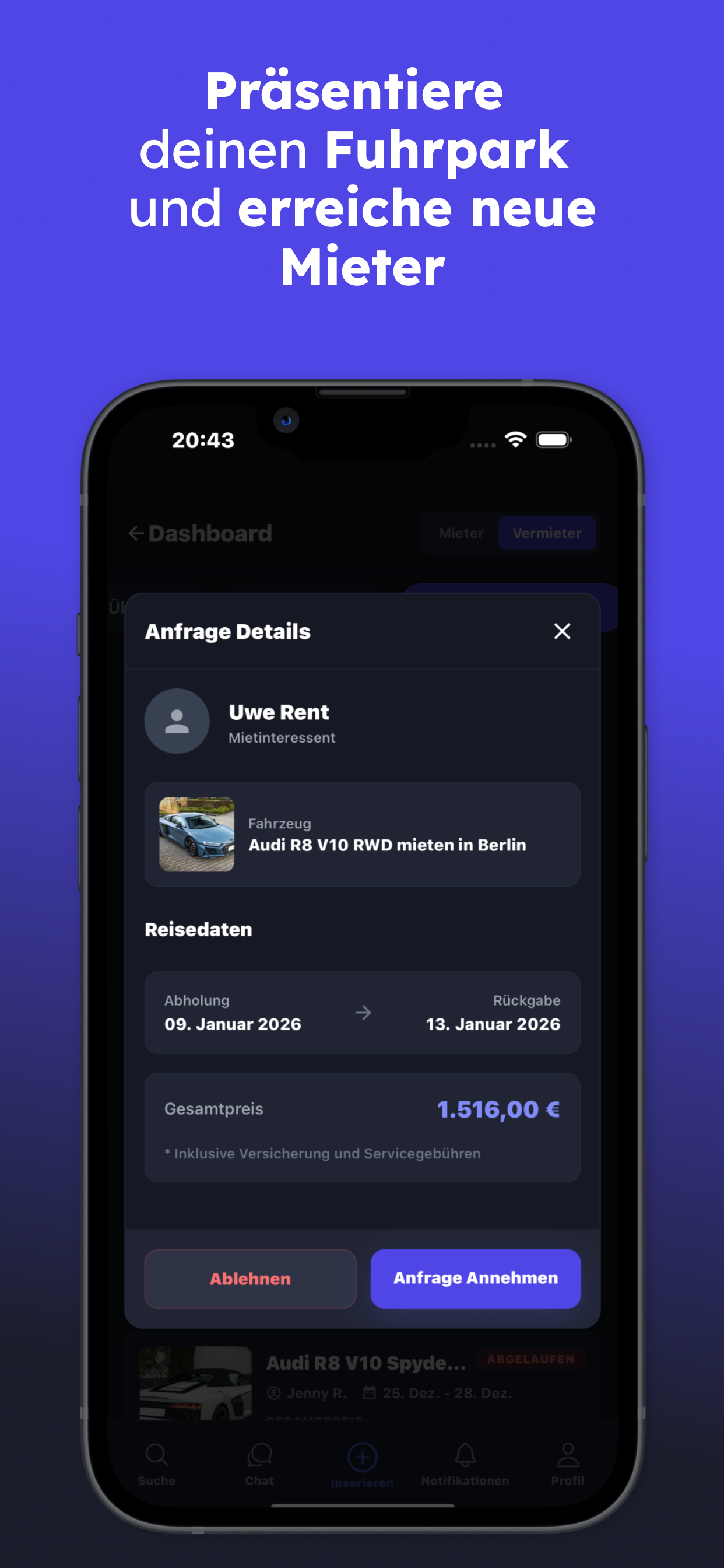 uRent: Auto & Transporter