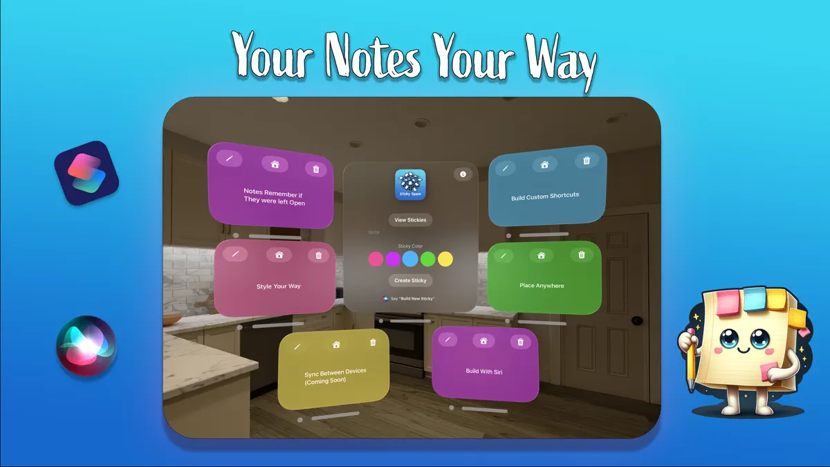 Sticky Space: 3D Notes screenshot 1