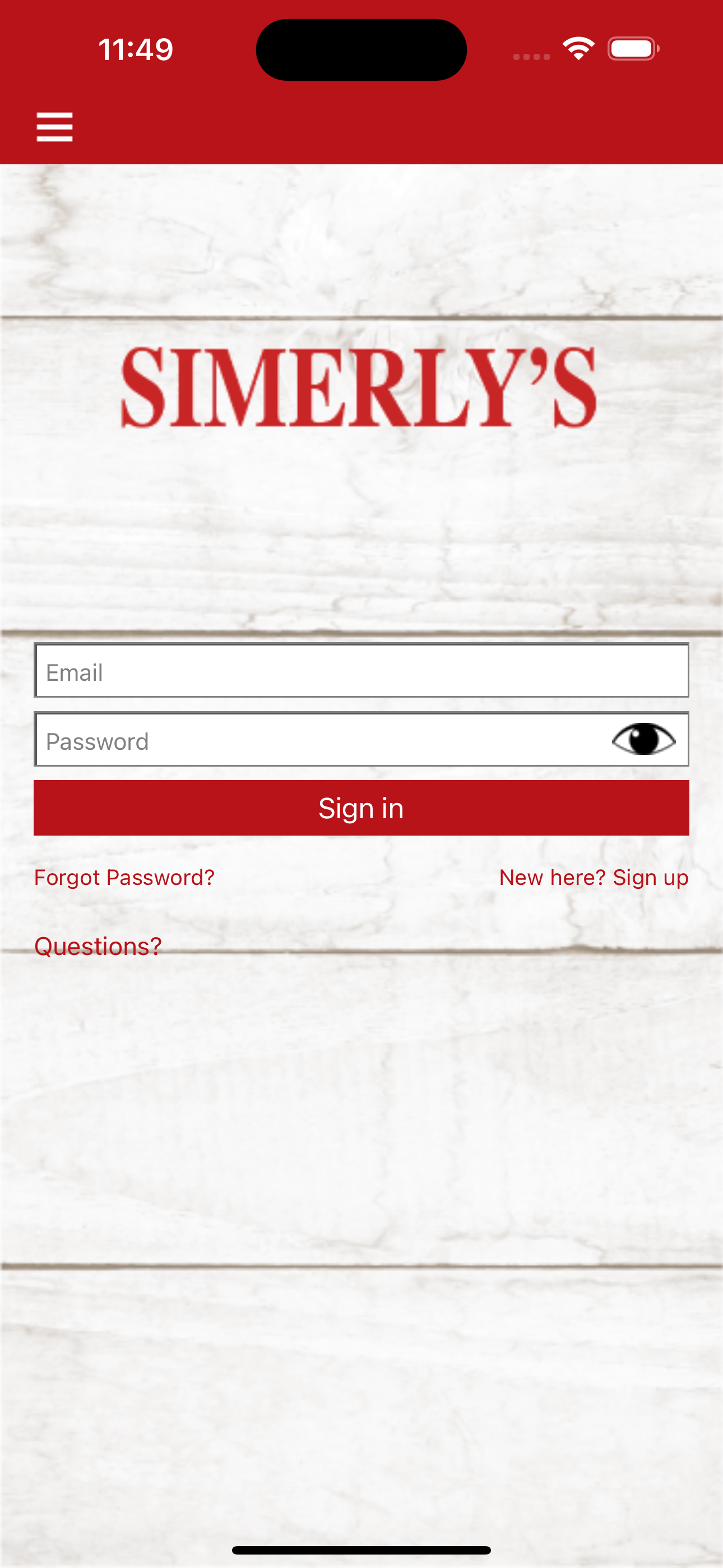Simerly's Digital Coupon App