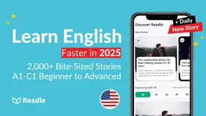 Learn English: News by Readle screenshot 1