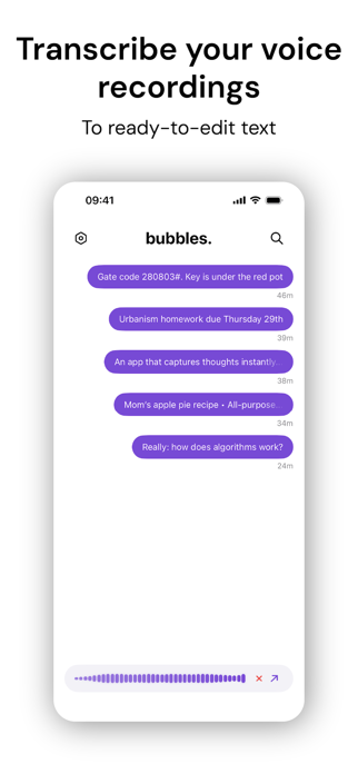 bubbles - Your notes, faster Screenshot 2 of 7