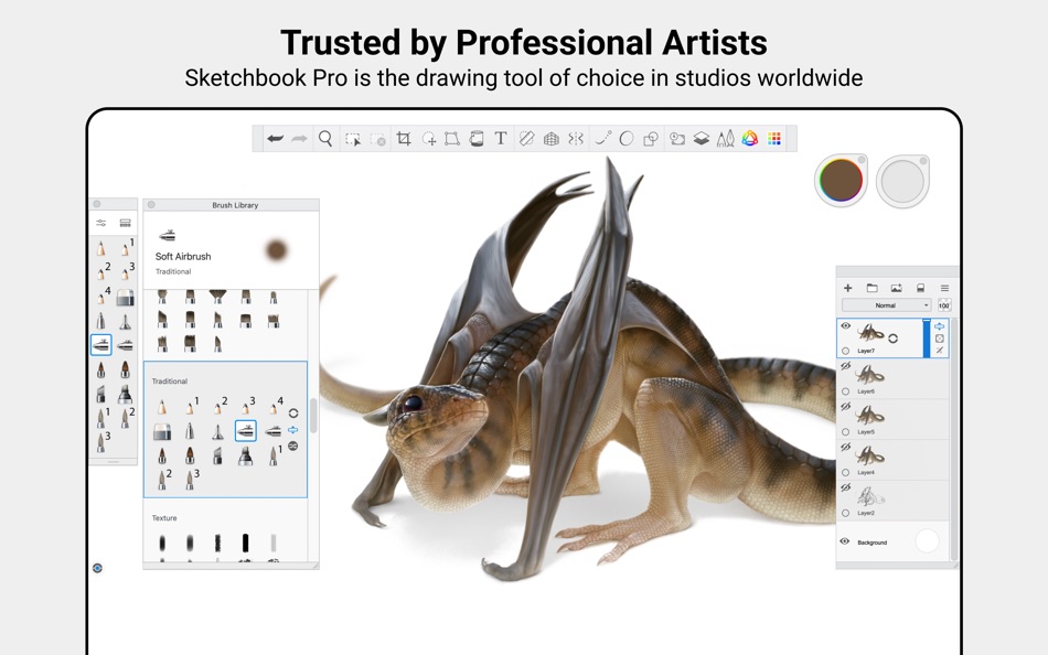 #2. Sketchbook Pro (macOS) 由: Sketchbook, Inc