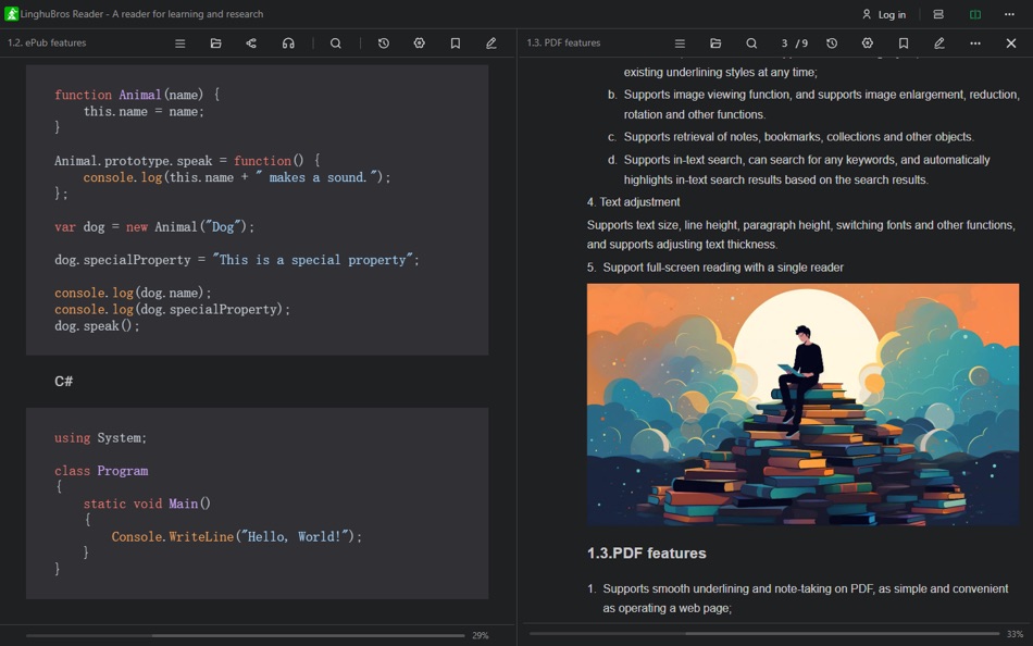 #1. LinghuBros Reader (macOS) بواسطة: 成都铁飞鹰科技有限公司