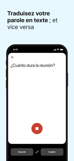 Capture d'écran de DeepL Traducteur sur iPhone 6