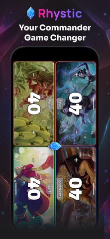 Rhystic: MTG EDH Life Counter screenshot