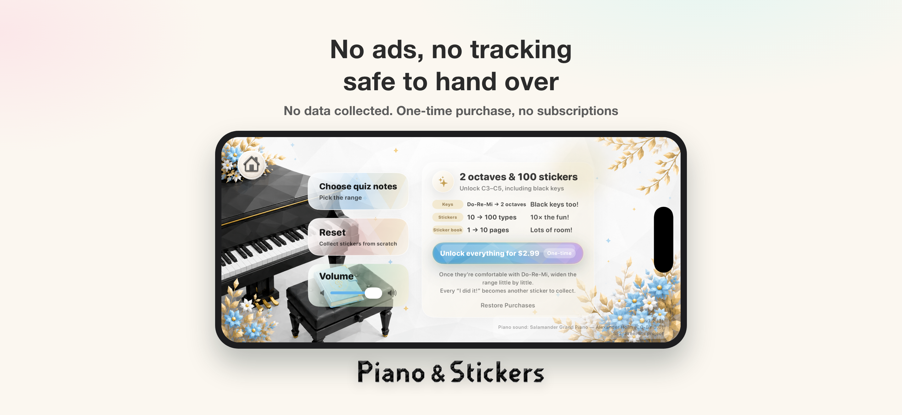 Piano & Stickers: Ear Game screenshot 5