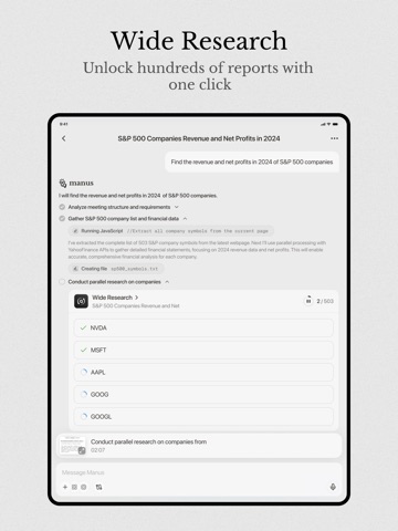 Manus - AI Agent & Automation App Store preview screenshot 12