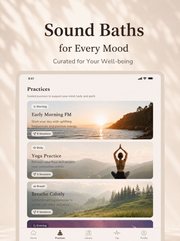 Tibetan Singing Bowls: Crystal iPad screenshot