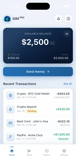 GIM Pro — Global Payouts screenshot 3