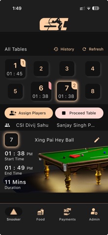 Club Sync India - Snooker POS screenshot