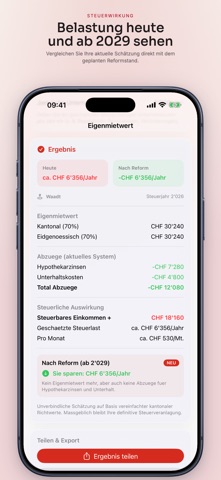 Eigenmietwert Rechner 2026 Screenshot 2 of 5