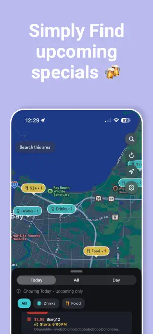 HourGlass: Happy Hour Finder screenshot 1
