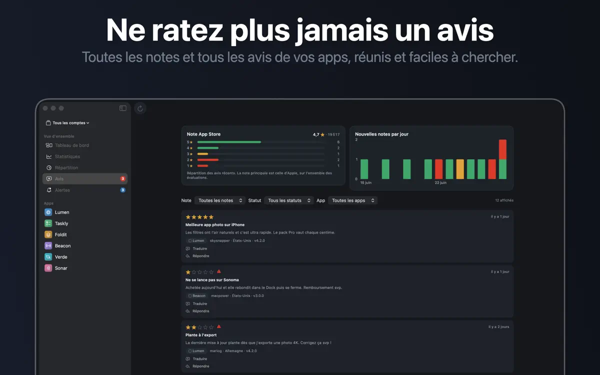 Appviary sur Mac : capture d’écran 5 sur 6