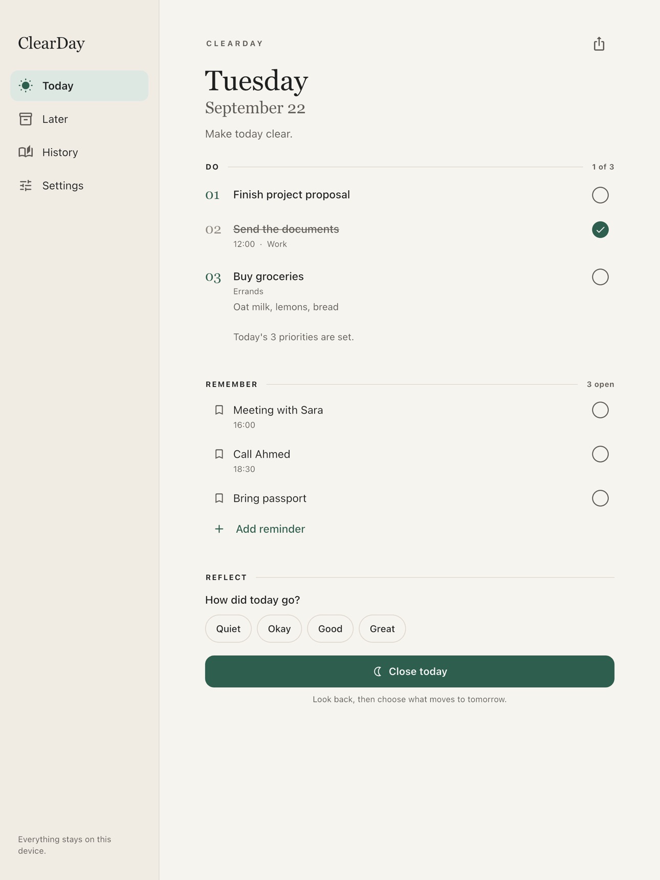 Screenshot 12 of ClearDay - Daily