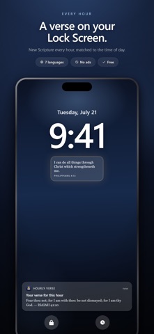 Hourly Verse - Bible Widget screenshot