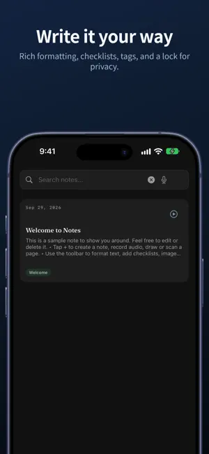 Notes - Archive & Reflect screenshot 3