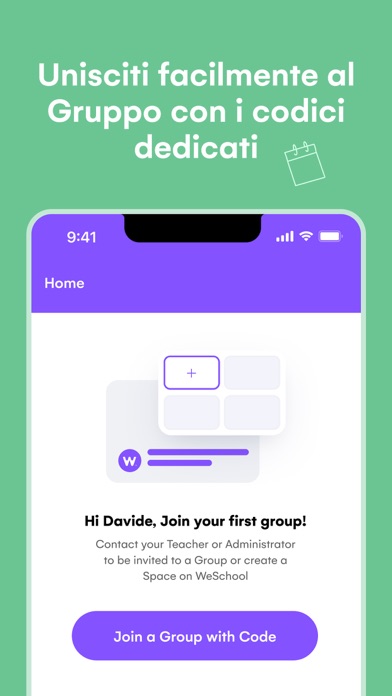WeSchool Schermata dell'app