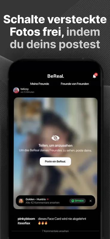 BeReal: Photos & Friends Daily screenshot 5 of 6