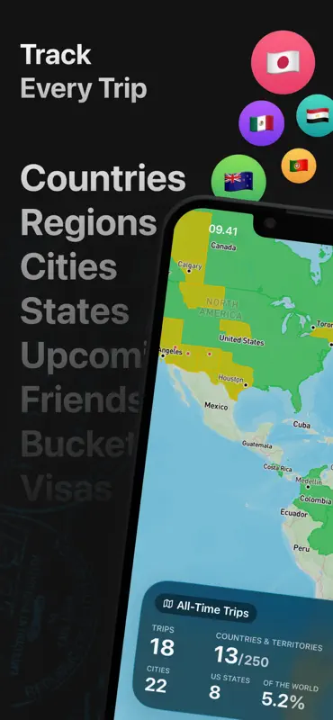PassportPal - Travel Tracker screenshot 1 of 7