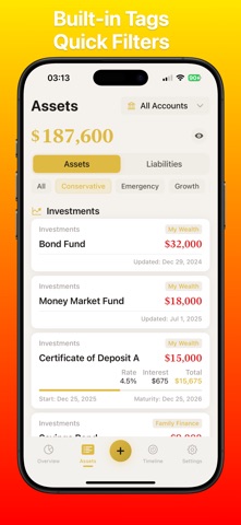 AssetMe: Net Worth Tracker Screenshot 8 of 9