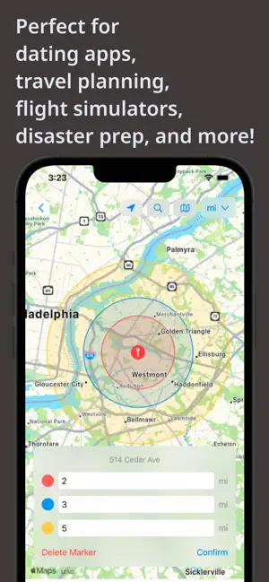 Radius On Map: Draw Circles screenshot 3