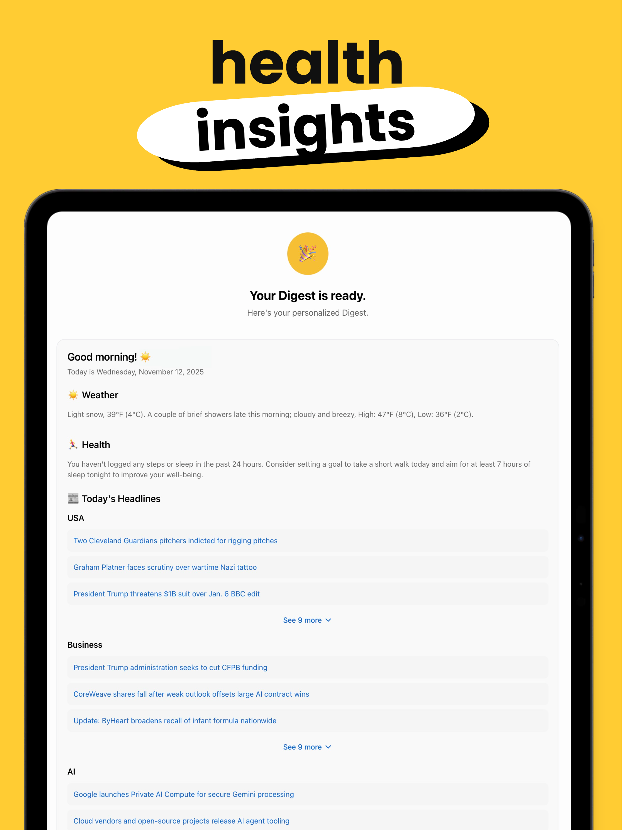Digest - AI Morning Assistant screenshot 10