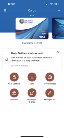 MHCU Cards iPhone screenshot